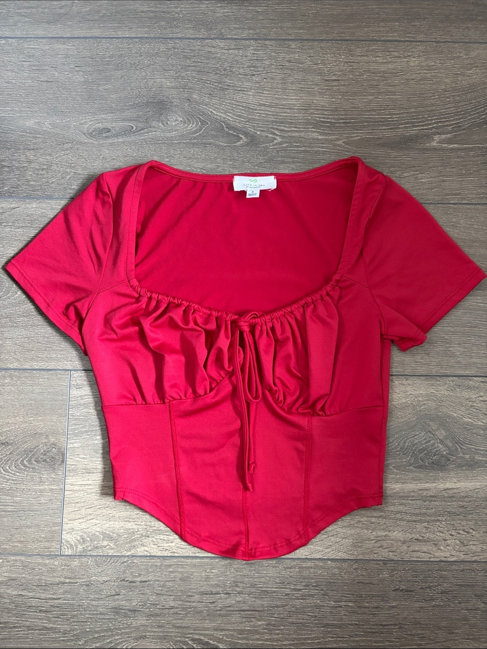 NWOT Ruched Milkmaid Corset Style Top